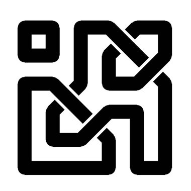 Dekoratif Kelt düğümü çizimi. Sanatsal süslemeli Kelt düğüm vektör çizimi.