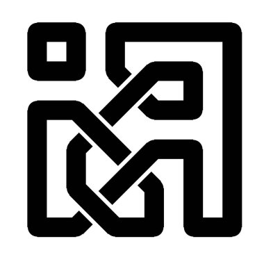 Dekoratif Kelt düğümü çizimi. Sanatsal süslemeli Kelt düğüm vektör çizimi.