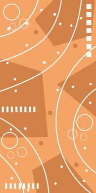 Çeşitli geometrik şekillere sahip soyut dikey arkaplan kartı. Geometrik memphis tarzına sahip dikey duvar kağıdı.