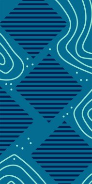 Çeşitli geometrik şekillere sahip soyut dikey arkaplan kartı. Geometrik memphis tarzına sahip dikey duvar kağıdı.