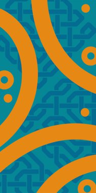 Çeşitli geometrik şekillere sahip soyut dikey arkaplan kartı. Geometrik memphis tarzına sahip dikey duvar kağıdı.