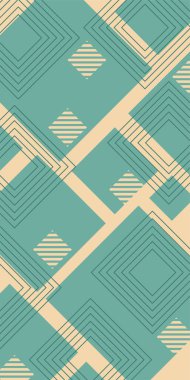 Çeşitli geometrik şekillere sahip soyut dikey arkaplan kartı. Geometrik memphis tarzına sahip dikey duvar kağıdı.