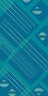 Çeşitli geometrik şekillere sahip soyut dikey arkaplan kartı. Geometrik memphis tarzına sahip dikey duvar kağıdı.