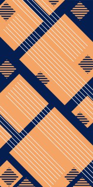 Çeşitli geometrik şekillere sahip soyut dikey arkaplan kartı. Geometrik memphis tarzına sahip dikey duvar kağıdı.