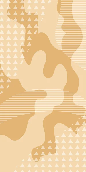 Carte Fond Verticale Abstraite Avec Diverses Formes Géométriques Ornements Papier — Image vectorielle