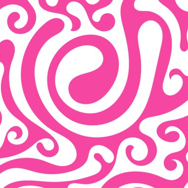 Girdap kıvrımlı doku süslemeleriyle soyut kare arkaplan.