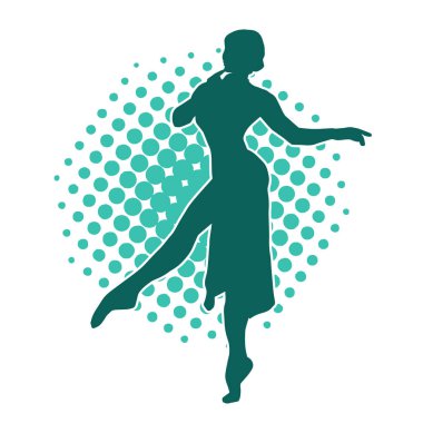 Dar kıyafetli genç, zayıf bir kadın modelin silueti. Dişi poziyonunda zayıf bir kadının silueti..