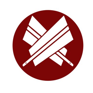 Japon klanı Kamon arması sembolü. Japon tarihi aile damgası sembolü.