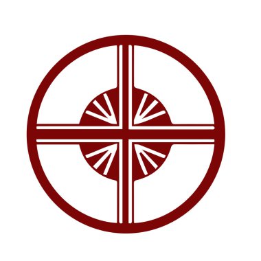 Japon klanı Kamon arması sembolü. Japon tarihi aile damgası sembolü.