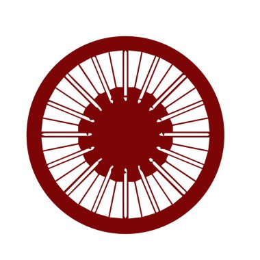 Japon klanı Kamon arması sembolü. Japon tarihi aile damgası sembolü.