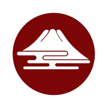 Japon klanı Kamon arması sembolü. Japon tarihi aile damgası sembolü.