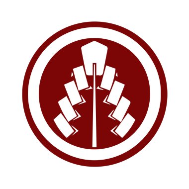 Japon klanı Kamon arması sembolü. Japon tarihi aile damgası sembolü.