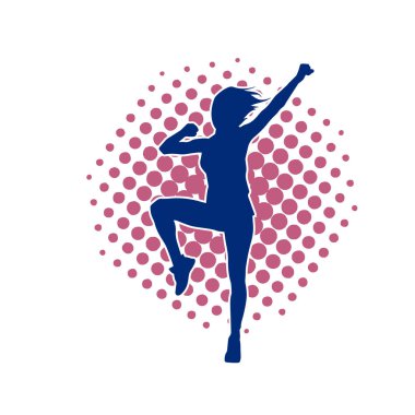 Elektro gitar çalan bir müzisyenin silueti. Bir erkek gitaristin silueti.