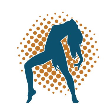 Hareket halindeki bir erkek silueti kaykay üzerinde poz veriyor. Kaykaylı bir şehir çocuğunun silueti..