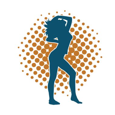 Hareket halindeki bir erkek silueti kaykay üzerinde poz veriyor. Kaykaylı bir şehir çocuğunun silueti..