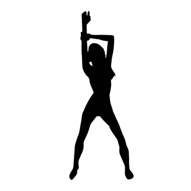 Hareket halindeki bir erkek silueti kaykay üzerinde poz veriyor. Kaykaylı bir şehir çocuğunun silueti..