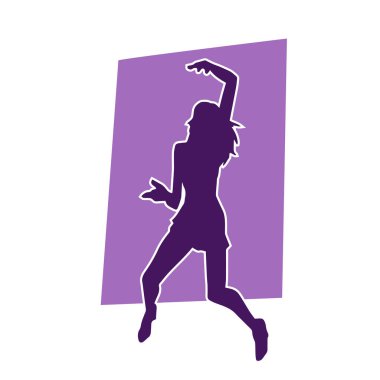 Hareket halindeki bir erkek silueti kaykay üzerinde poz veriyor. Kaykaylı bir şehir çocuğunun silueti..