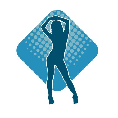 Dar kıyafetli genç, zayıf bir kadın modelin silueti. Dişi poziyonunda zayıf bir kadının silueti..