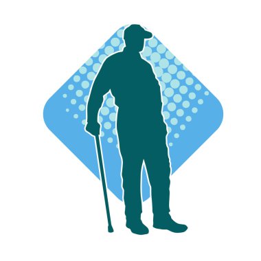 Yürüyen yaşlı insanlardan oluşan siluet bir grup. Yürüyen yaşlı adamların silueti.