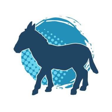 Bir eşeğin silueti.