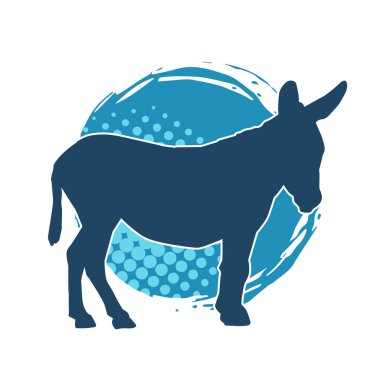 Bir eşeğin silueti.