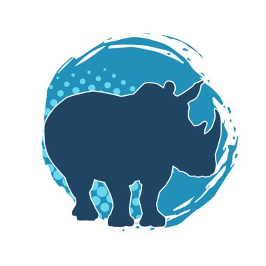 Bir gergedanın silueti.