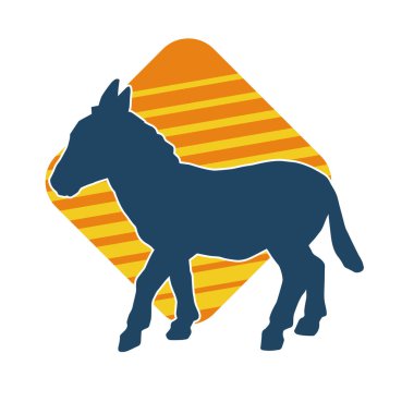 Bir eşeğin silueti.