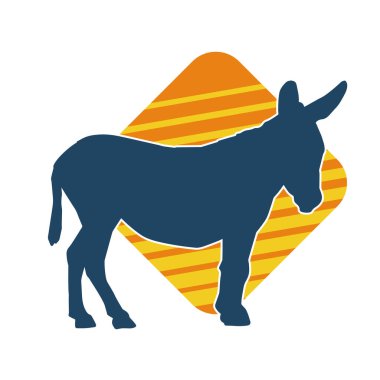 Bir eşeğin silueti.