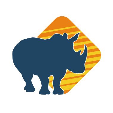 Bir gergedanın silueti.