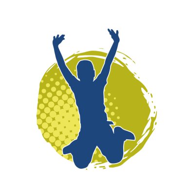 Zıplayan çocukların silueti..