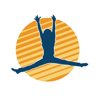 Zıplayan çocukların silueti..