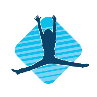 Zıplayan çocukların silueti..