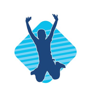 Zıplayan çocukların silueti..