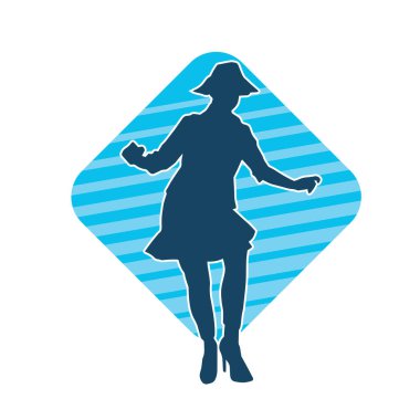 Poz vermiş yaşlı bir kadının silueti. Poz vermiş yaşlı bir kadının silueti..