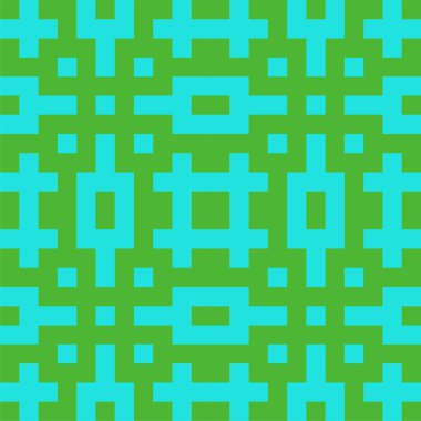 Kare şekil ve çizgilerden oluşan geometrik desenli fayanslar