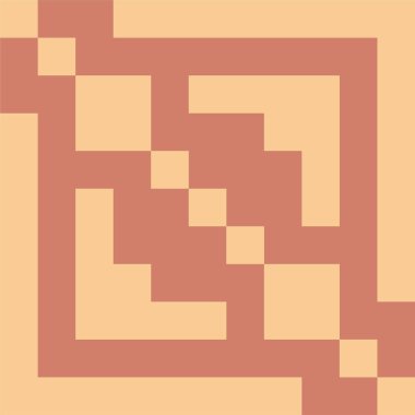 Kare şekil ve çizgilerden oluşan sanatsal geometrik desen.