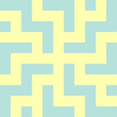 Kare şekil ve çizgilerden oluşan sanatsal geometrik desen.