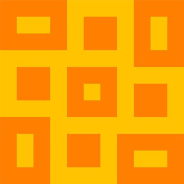 Kare şekil ve çizgilerden oluşan sanatsal geometrik desen.