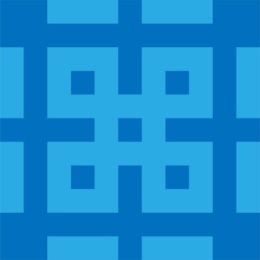 Kare şekil ve çizgilerden oluşan sanatsal geometrik desen.