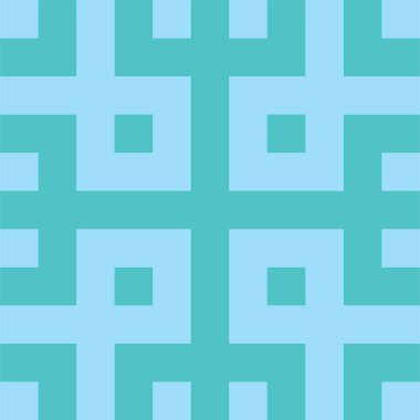 Kare şekil ve çizgilerden oluşan sanatsal geometrik desen.