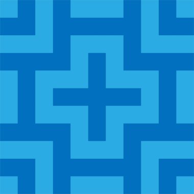 Kare şekil ve çizgilerden oluşan sanatsal geometrik desen.