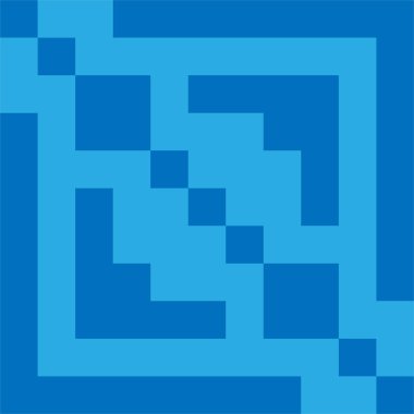 Kare şekil ve çizgilerden oluşan sanatsal geometrik desen.