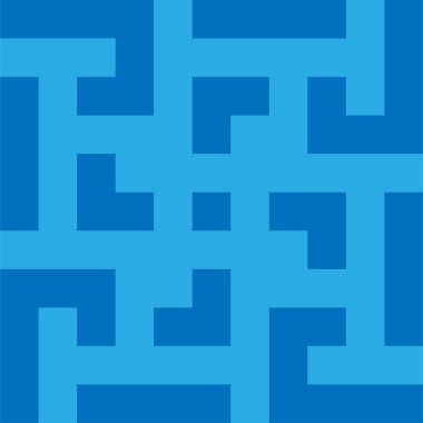 Kare şekil ve çizgilerden oluşan sanatsal geometrik desen.