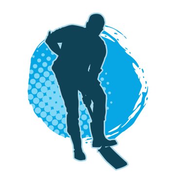 Kürekle toprağı kazan bir erkek işçinin silüeti.