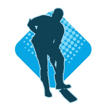 Kürekle toprağı kazan bir erkek işçinin silüeti.