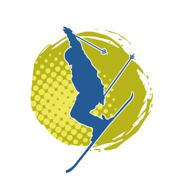 Kayak sporu yapan bir erkeğin silueti.