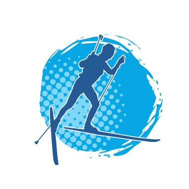 Kayak sporu yapan bir erkeğin silueti.