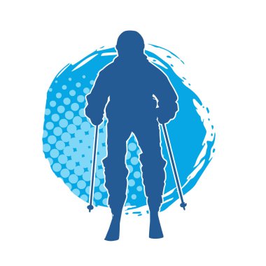 Kayak sporu yapan bir erkeğin silueti.