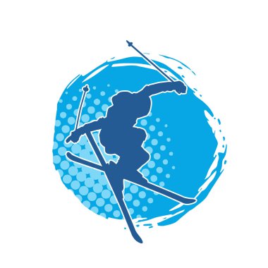 Kayak sporu yapan bir erkeğin silueti.