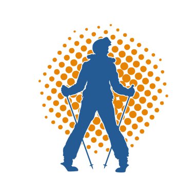 Kayak sporu yapan bir erkeğin silueti.